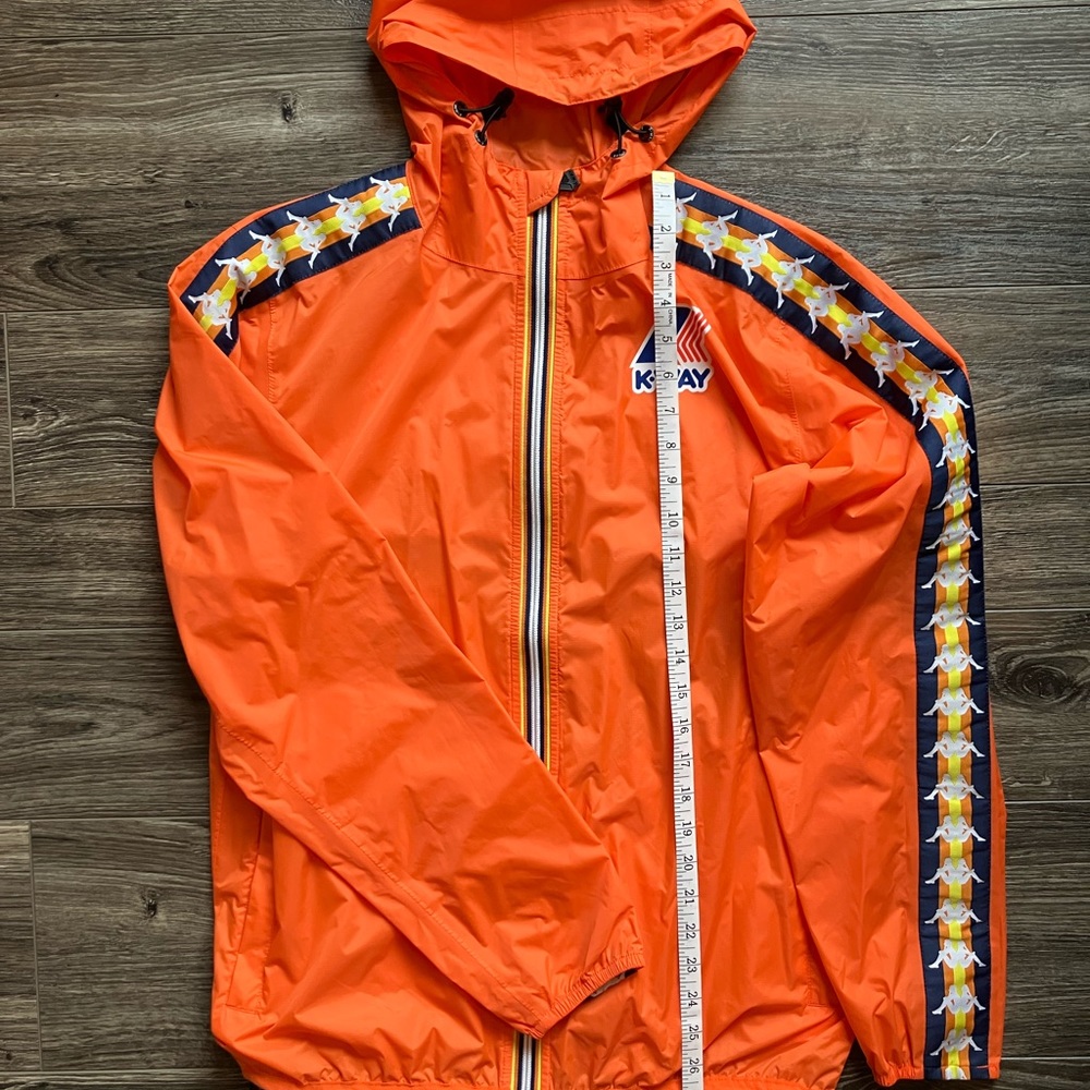 Kappa X K-Way Orange Windbreaker Mens M